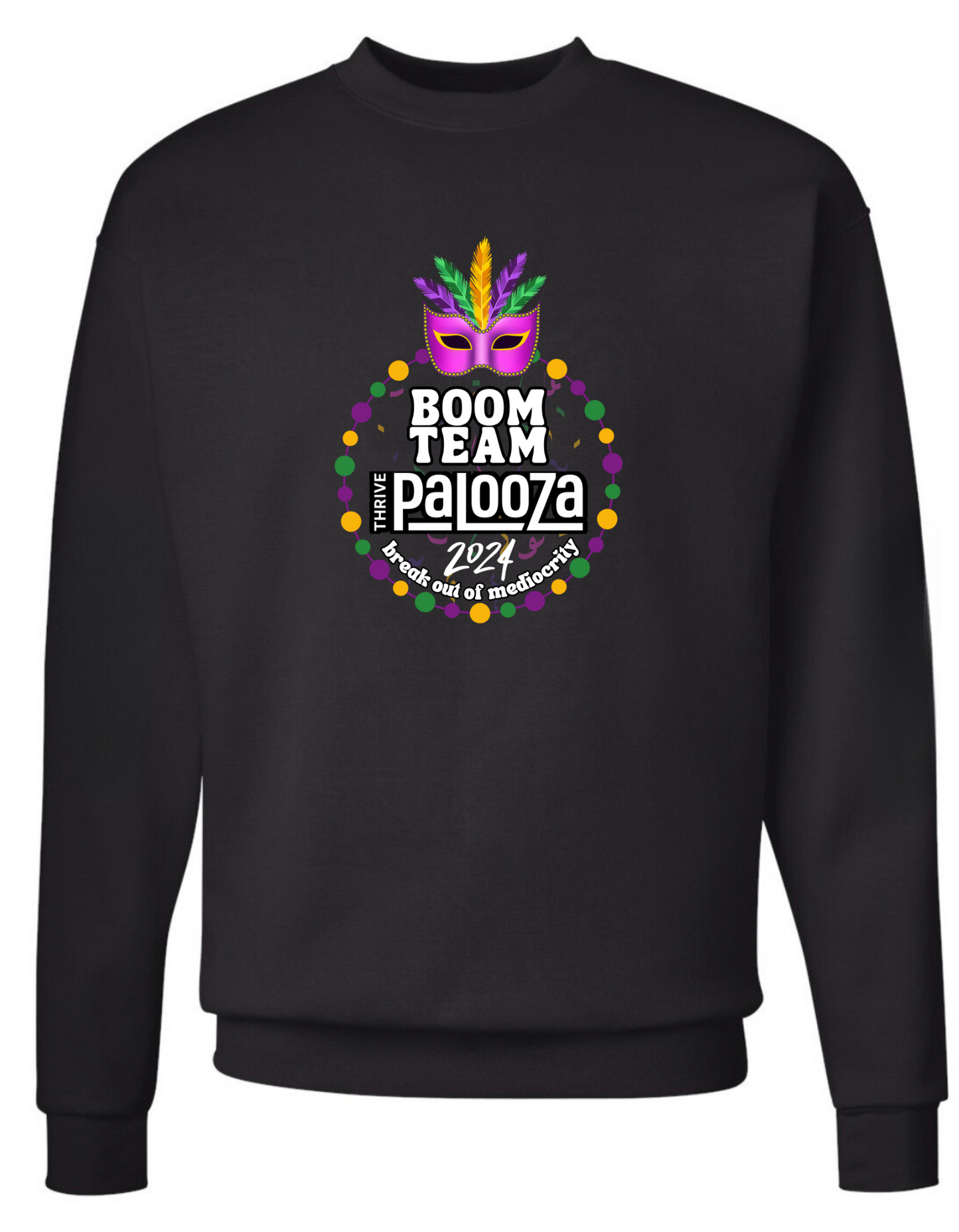 BOOM Team Palooza 2024 Sweatshirt (Center Front Design)