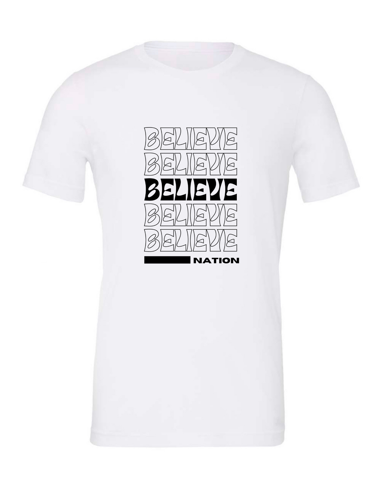 Believe Nation White Tee