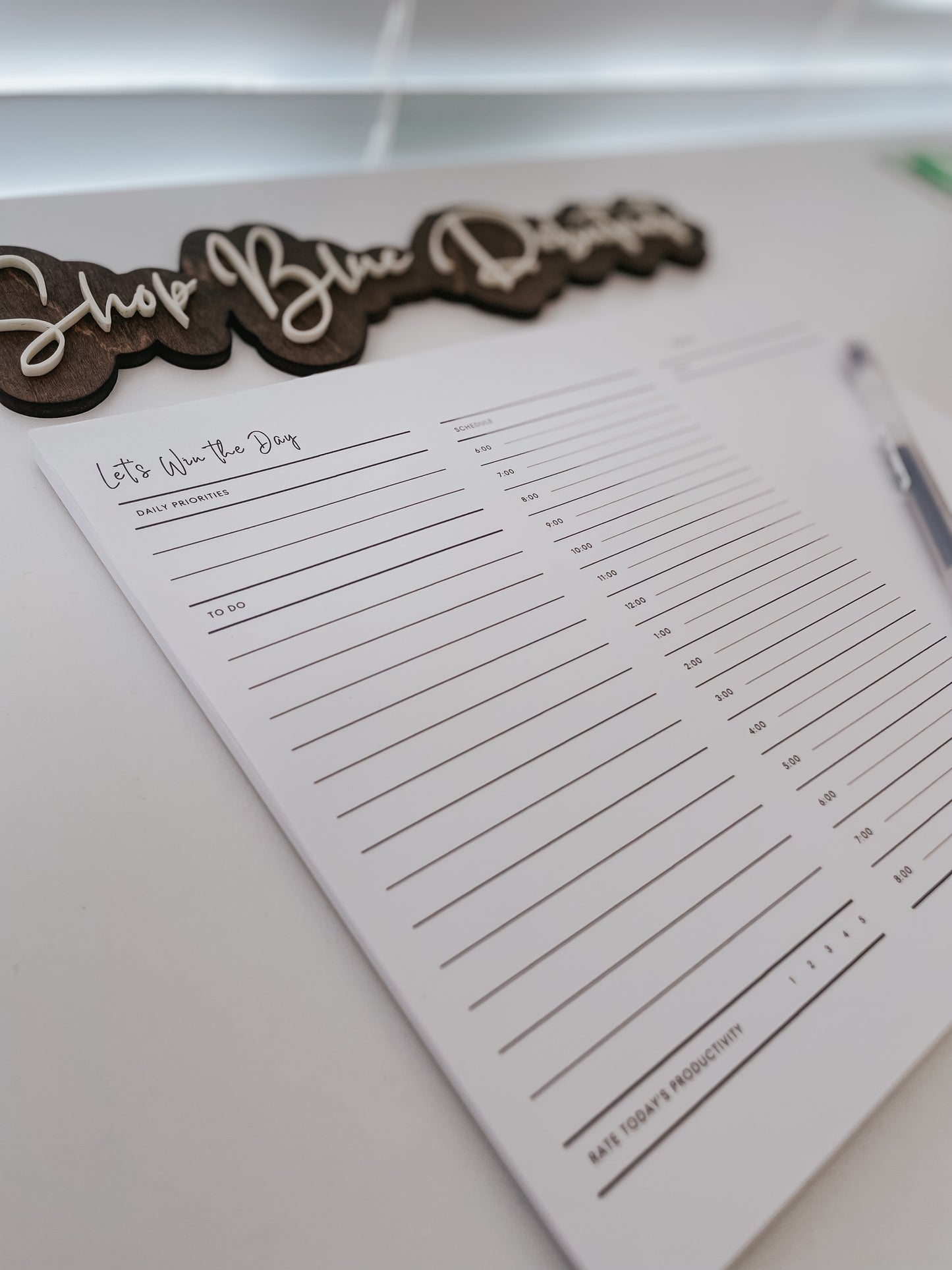 Win the Day - Daily Planner Notepad