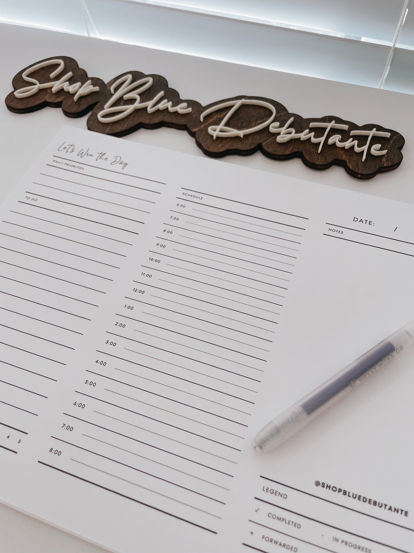 Win the Day - Daily Planner Notepad