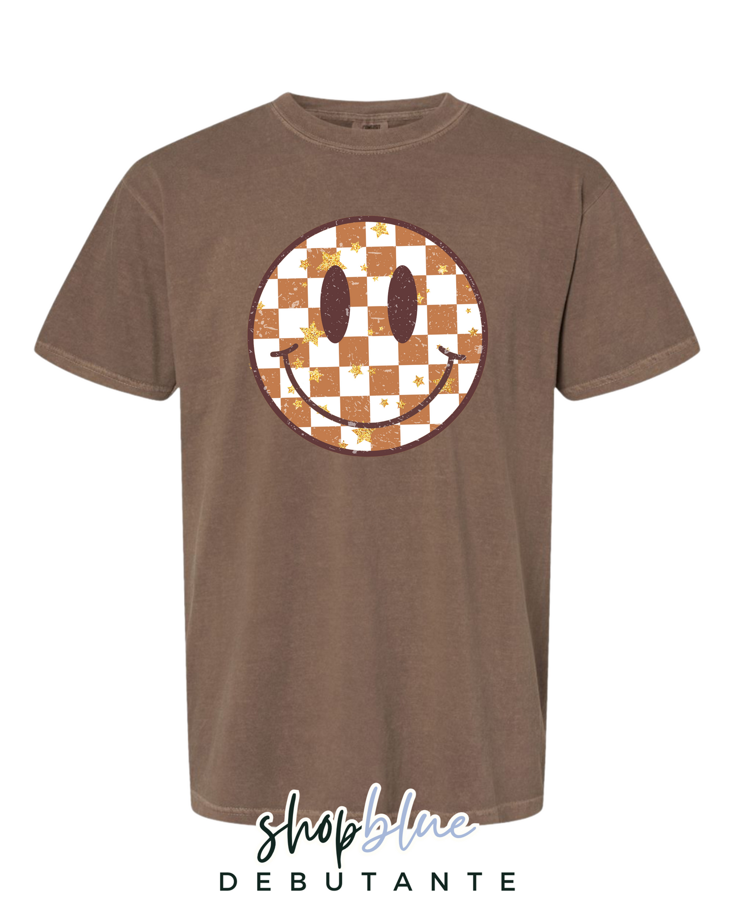 Brown Checkered Smiley