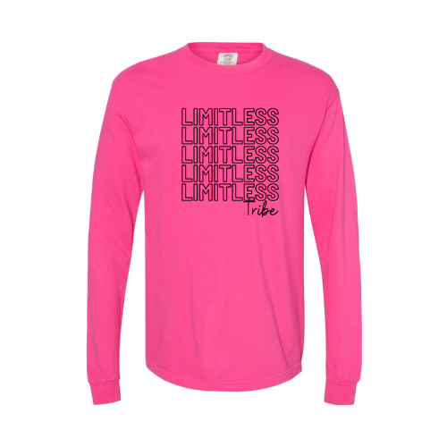 Limitless Tribe 3 Longsleeve Tee (black font)