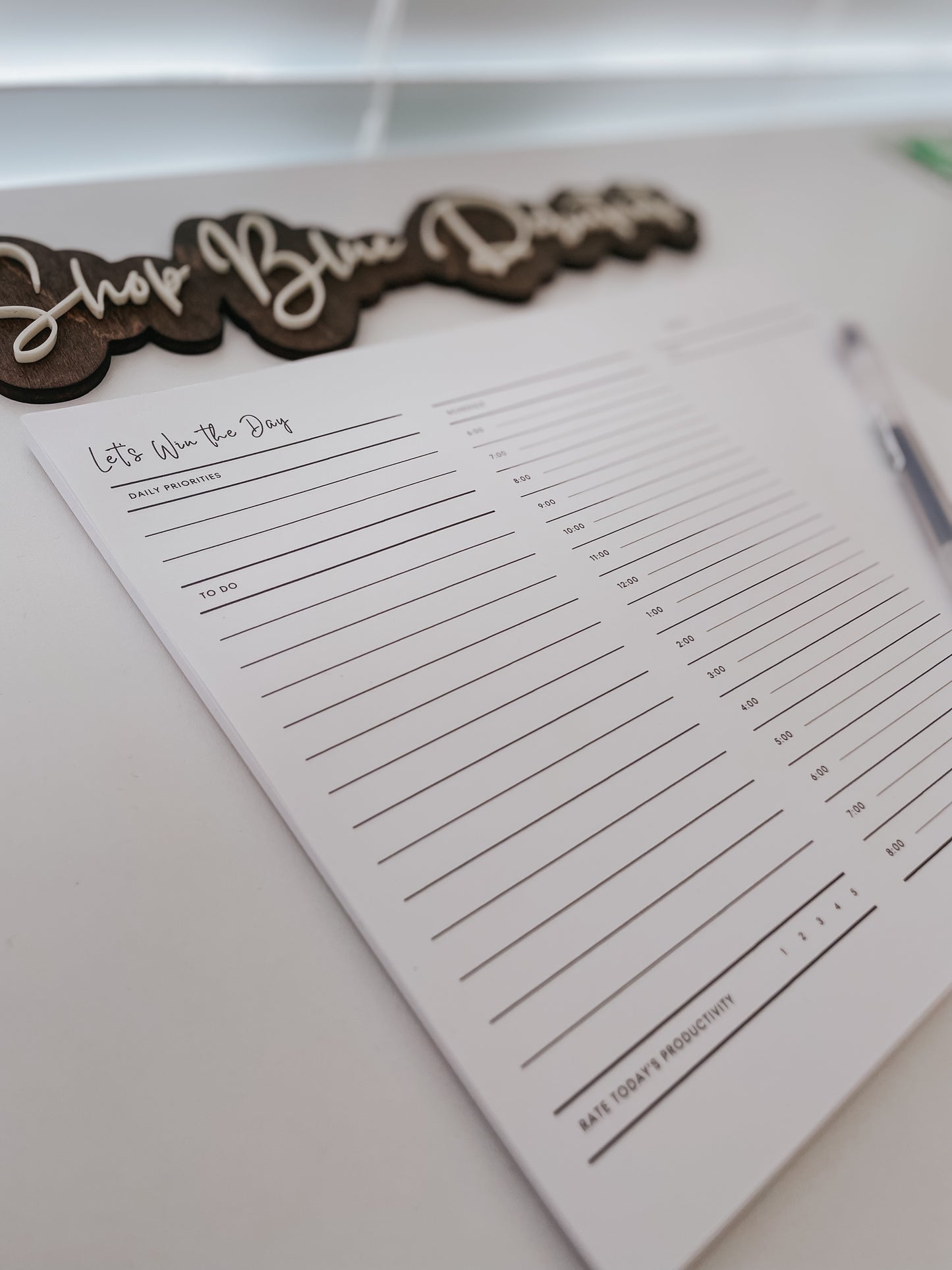 Win the Day - Daily Planner Notepad