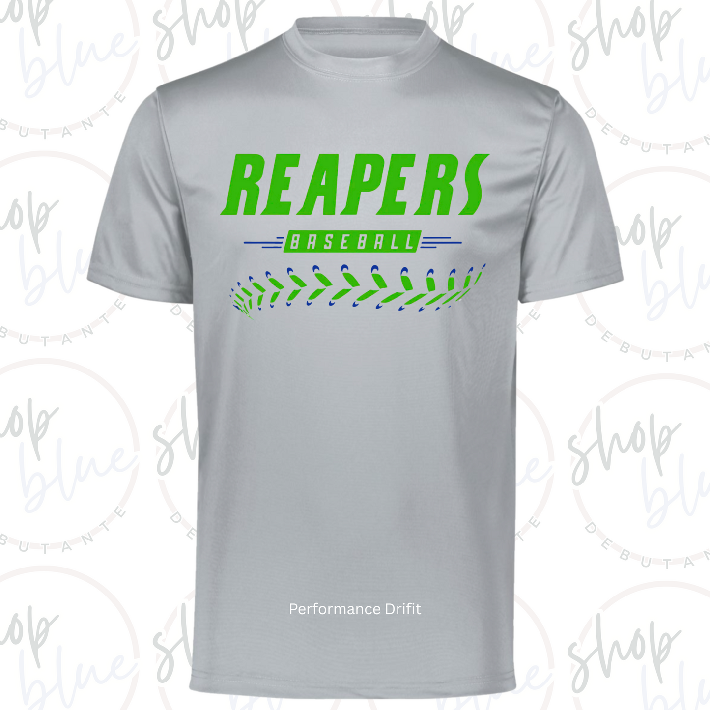 Reapers Baseball Performance Dri Tee (Gray/Silver)