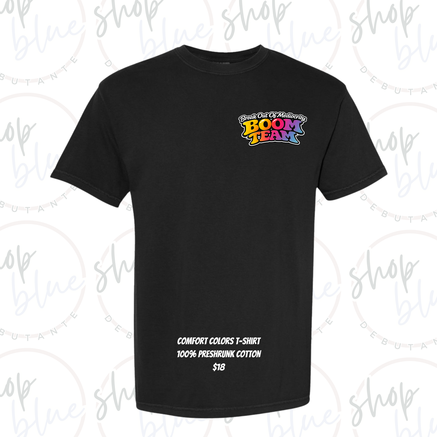 BOOM Team Elevate 2026 T-Shirt (Pocket Design - Comfort Colors)