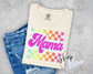 Neon Checkered Mama