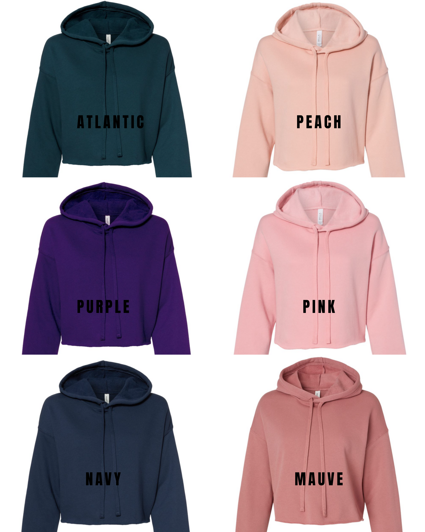 Limitless Tribe Thrive Crop Fleece Hoodie Sweatshirt