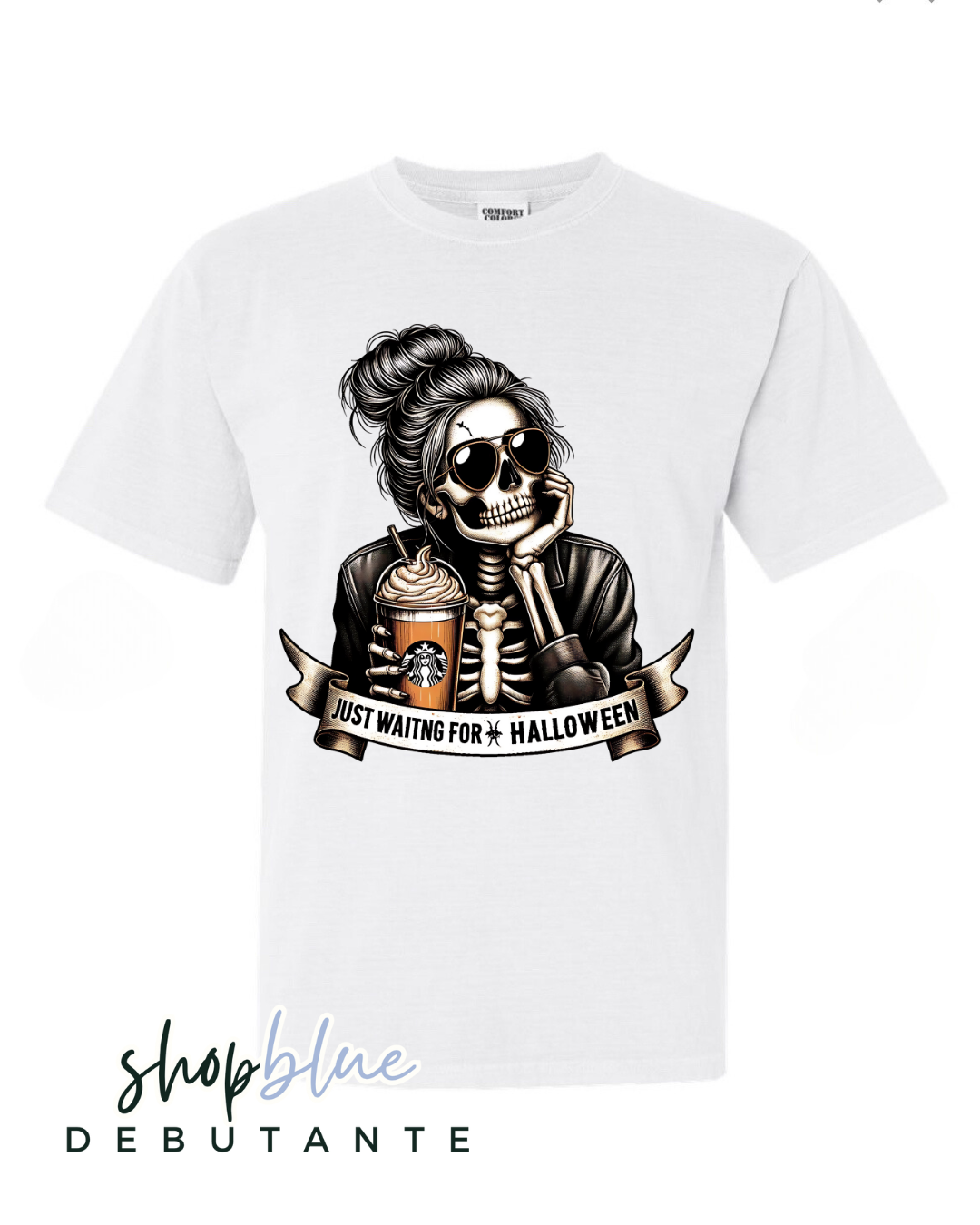 Just Waiting for Halloween Girl Tee
