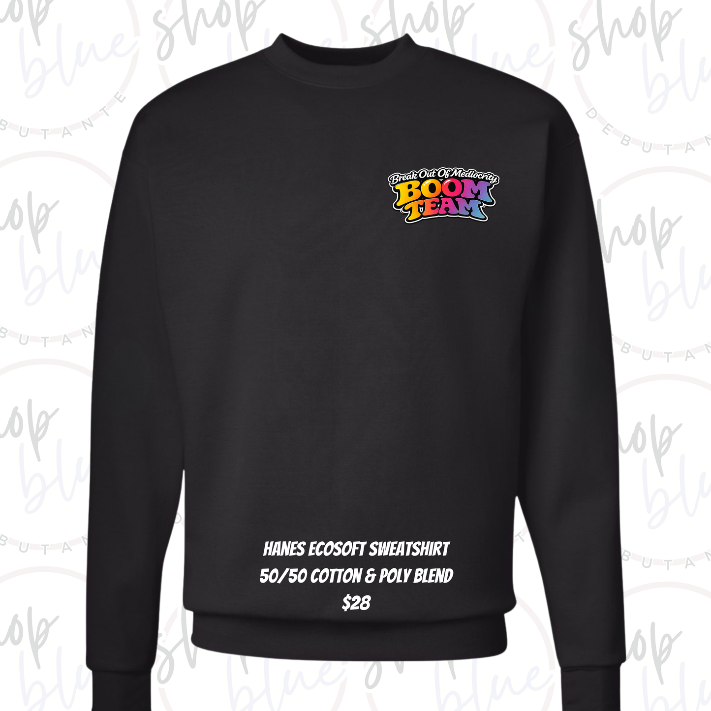 BOOM Team Elevate 2026 Sweatshirt (Pocket Design - Hanes EcoSoft)