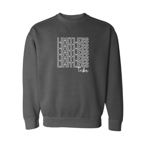 Limitless Tribe 3 Crewneck (white font)