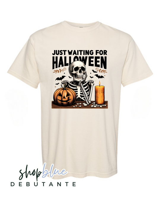Just Waiting For Halloween (with a candle)