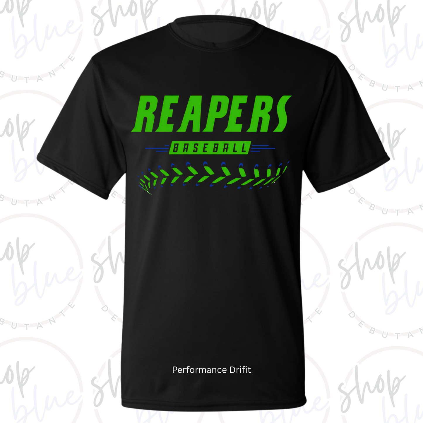 Reapers Baseball Performance Dri Tee (Black)