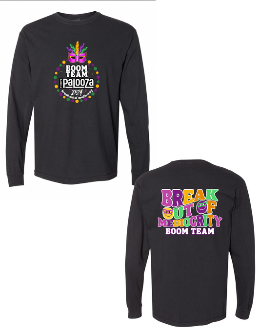 BOOM Team Palooza 2024 Longsleeve Tee (Center Front Design)