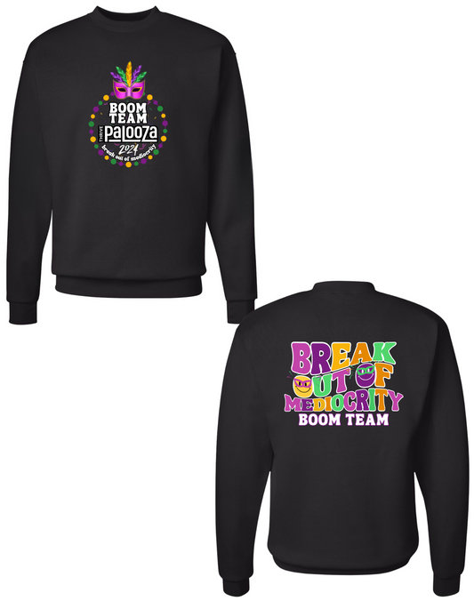 BOOM Team Palooza 2024 Sweatshirt (Center Front Design)