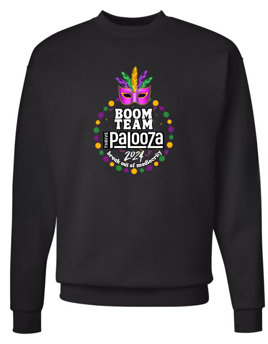 BOOM Team Palooza 2024 Sweatshirt (Center Front Design)