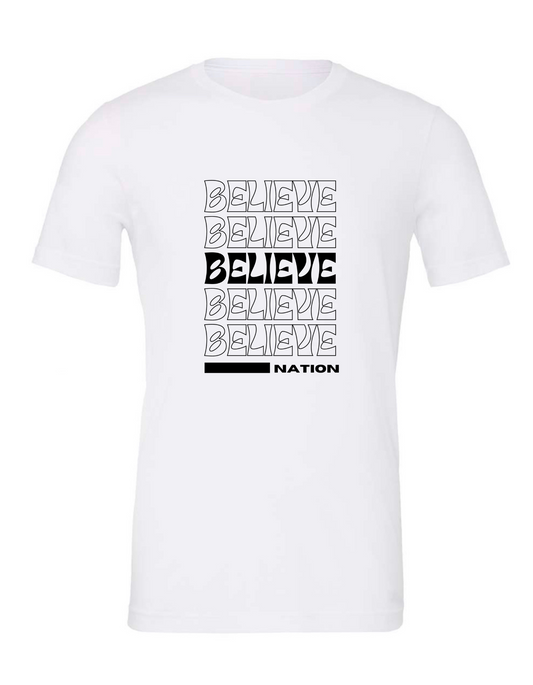 Believe Nation White Tee