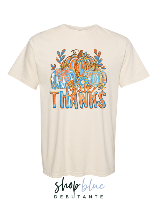 Give Thanks (Blue/Brown Design)