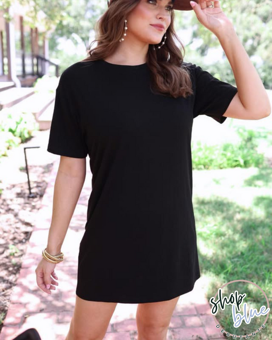 Bailey Black T-Shirt Dress