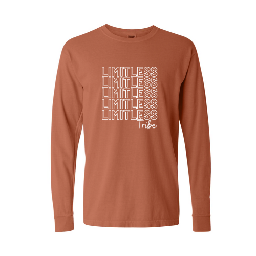 Limitless Tribe 3 Longsleeve Tee (white font)