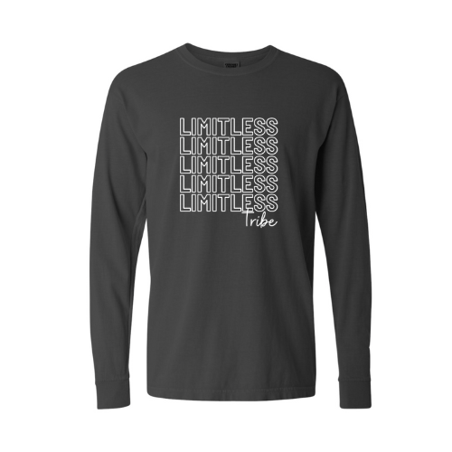 Limitless Tribe 3 Longsleeve Tee (white font)