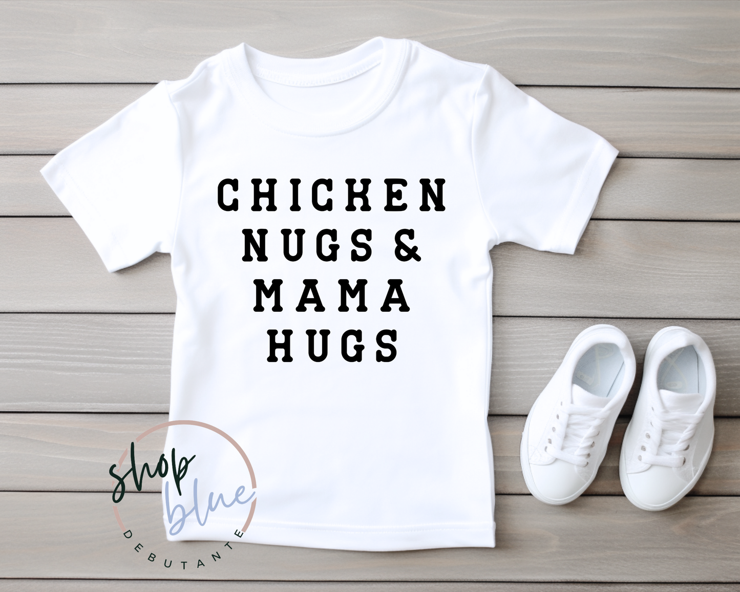 Chicken Nugs & Mama Hugs (black design)
