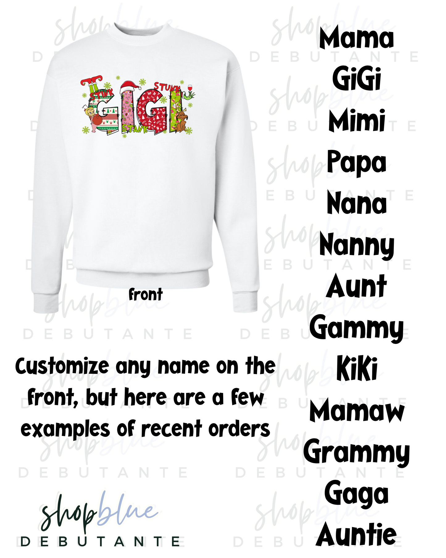 Grinchmas - Stink, Stank, Stunk (Personalized)