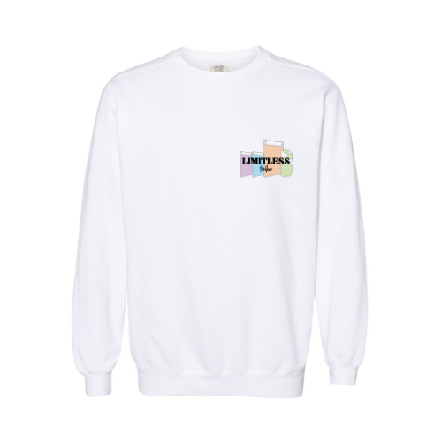 Limitless 3-Steps Crewneck (black font)