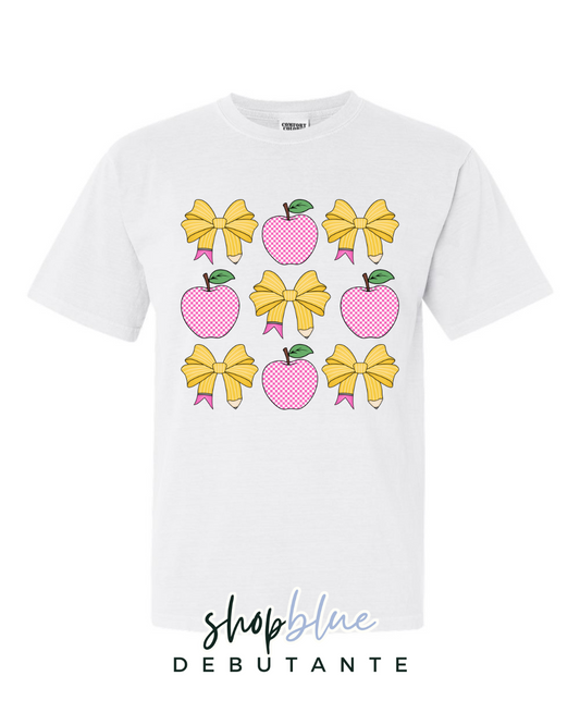 Teacher Bows & Apples (WS)