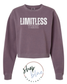 Limitless Tribe Crop Mid-Length Crewneck Sweatshirt