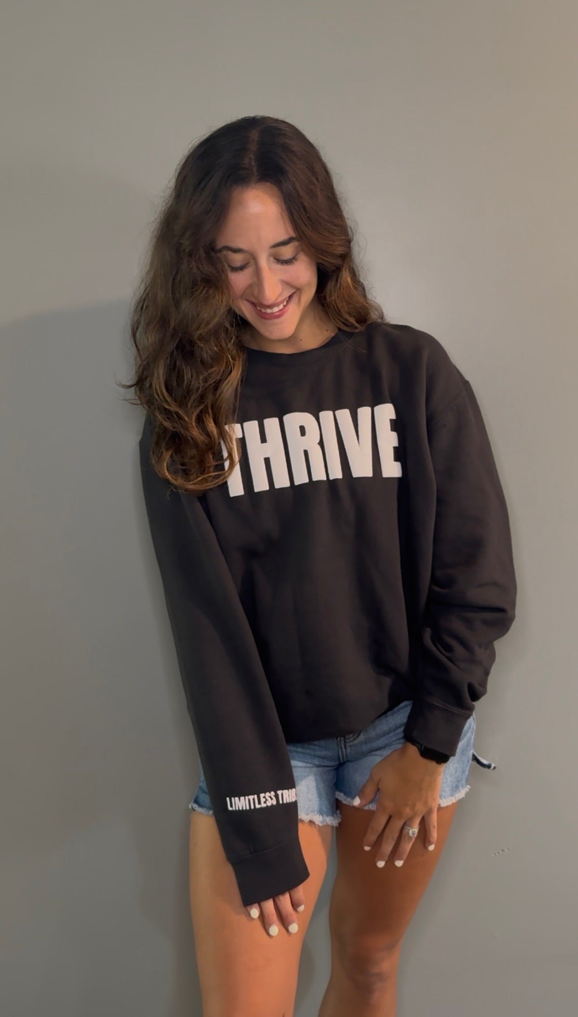 Limitless Tribe Thrive Crewneck Sweatshirt