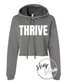 Limitless Tribe Thrive Crop Fleece Hoodie Sweatshirt