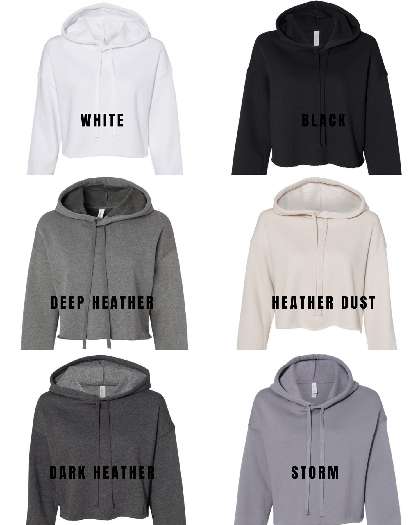 Limitless Tribe Thrive Crop Fleece Hoodie Sweatshirt