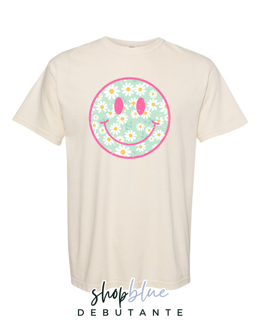 Pink Daisy Smiley