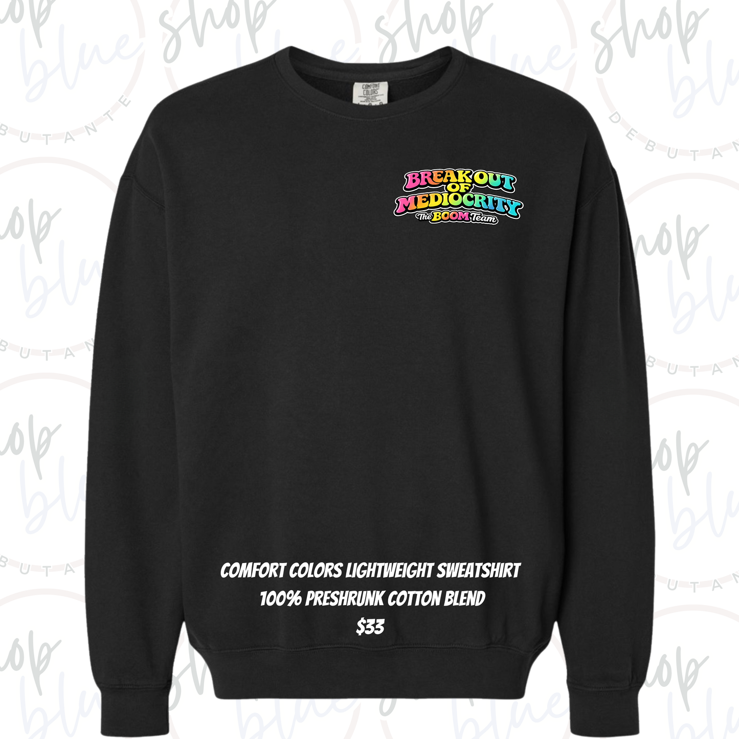 BOOM Team Elevate 2026 Sweatshirt (Pocket Design - Comfort Colors)
