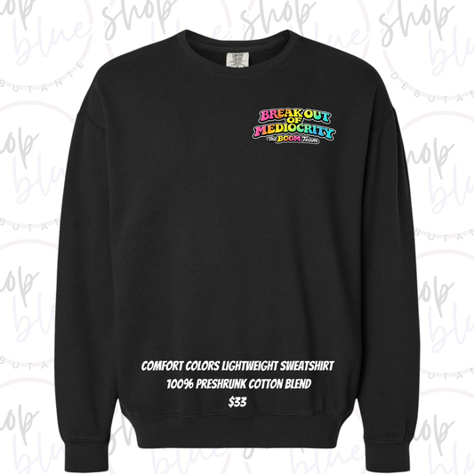 BOOM Team Elevate 2026 Sweatshirt (Pocket Design - Comfort Colors)