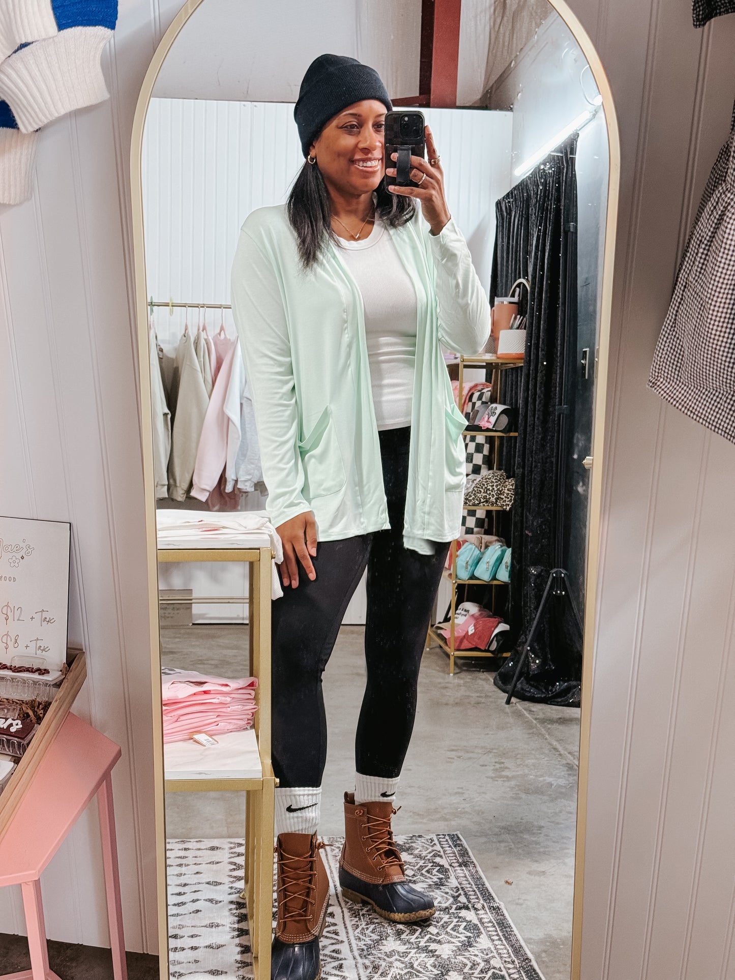 Minty Green Lightweight Cardigan
