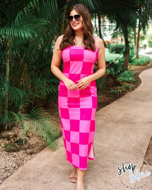 Checkered Out Check Dress