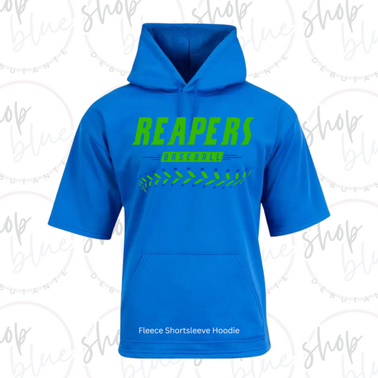 Reapers Baseball Fleece Shortsleeve Hoodies (Royal Blue)