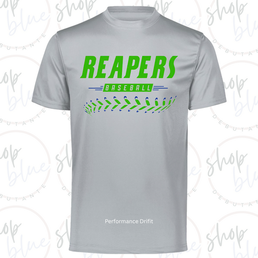 Reapers Baseball Performance Dri Tee (Gray/Silver)